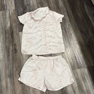 Girls' Satin Pajama Set - art class 14